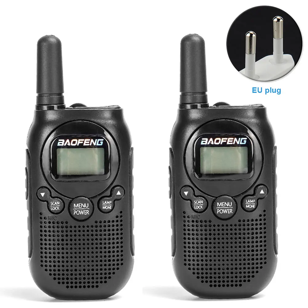 

2pcs Communication 2 Way Radio Long Distance 16 Channel Kid Walkie Talkie Ergonomic Mini Rechargeable Noise Reduction Hiking