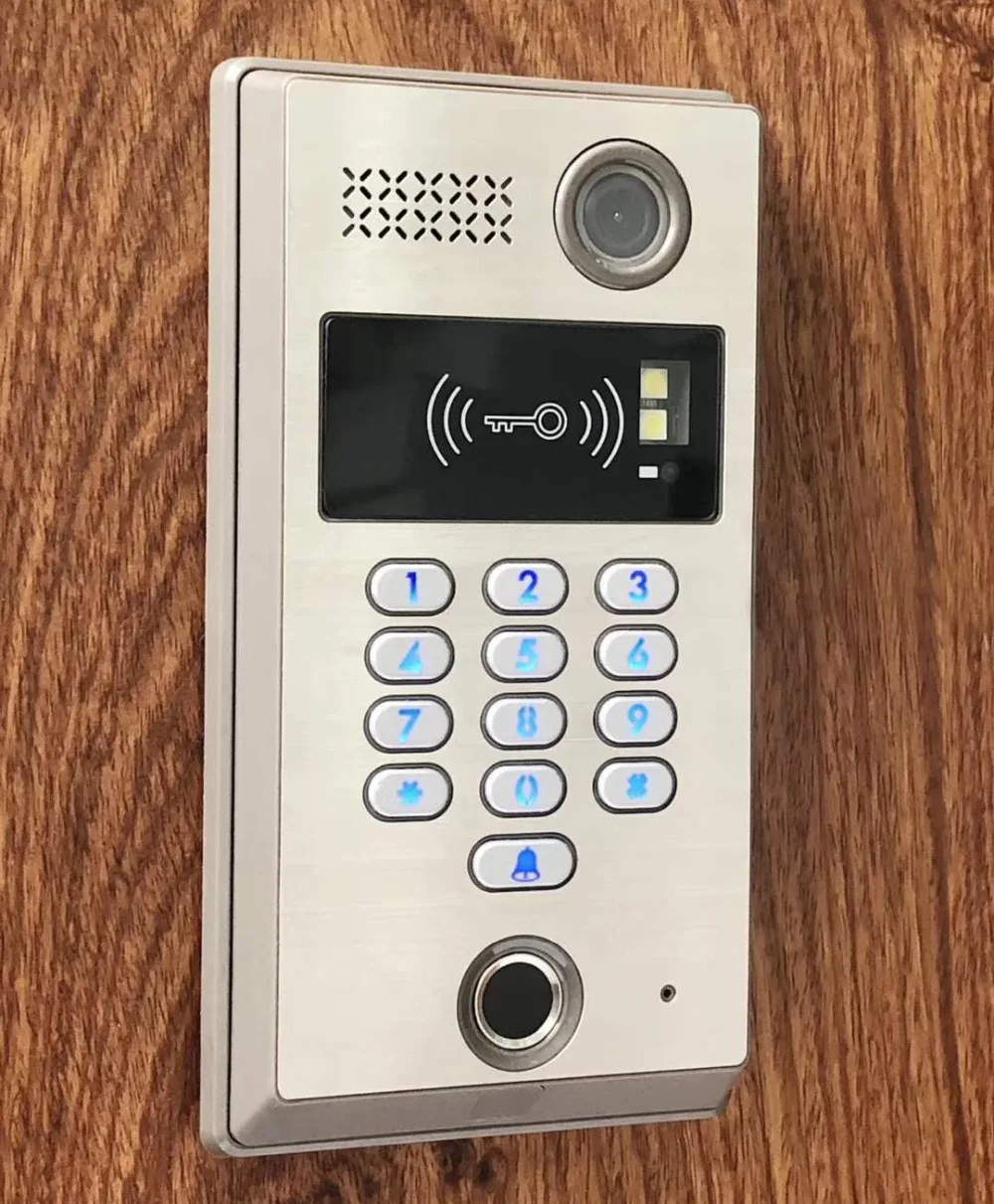 ZHUDELE Высокое качество домашней безопасности сенсорный ключ " видео домофон дверной звонок 700TVL ИК камера отпечатков пальцев/Пароль/ID карта