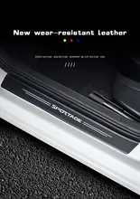 

4PCS Car Trim decal carbon fiber door sill panels are suitable for KIA SIPUTA 342016-2020 automotive trim accessories