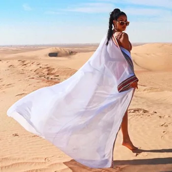 

Pareo Beach Cover Up Swimwear Women Bikini Dress May Female Plus Size Bikinis 2019 Chiffon Cardigan Outside Smock Swimsuit