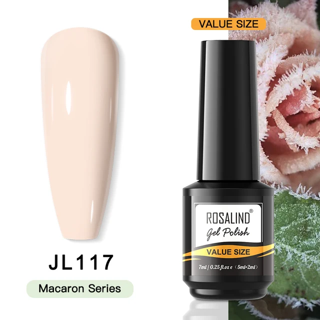 ROSALIND Gel Nail Polish Glitter Gel For Manicure Art Semi Permanent Hybrid Varnish Need UV LED Base Top Coat Nail Polish RAI-JL117