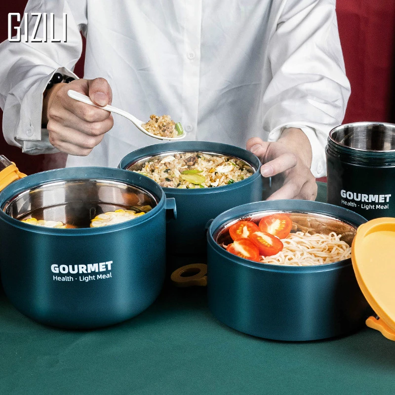 Stainless Steel Food Containers Lunch Box Leak Proof Light Storage Bento Box Stainless Steel Food Containers Lunch Box Leak Proof Light Storage Bento Box