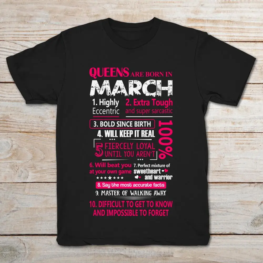 Queens Are Born In March очень эксцентричный Extraharajuku уличная рубашка Мужская супер футболка