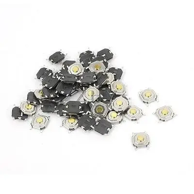 100 шт 5 мм x 5 мм x 1,5 мм 4Pin SMD кнопка с самовозвратом Такт Тактильные микро переключатели