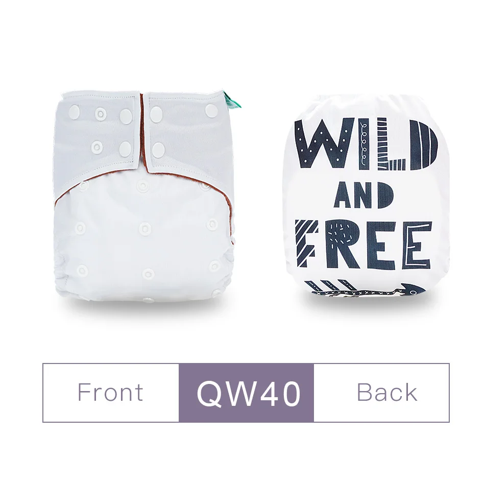 QW40-cloth diaper Elinfant цифровой тканевый подгузник экологичный моющийся Карманный подгузник многоразовый кофе Быстросохнущий Рождественский детский подгузник - Цвет: QW40-cloth diaper