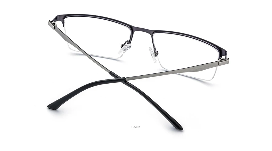 Сплав стекло es рамка для мужчин Сверхлегкий полуквадратный глаз Стекло es близорукость рецепт глаз Стекло для мужчин оптические рамки Безвинтовые очки