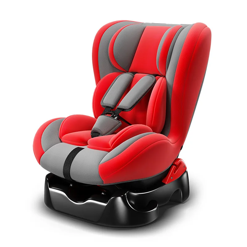 Universal Child Car Safety Seats Can Lie Protable Car Seat Baby Booster Isofix 5 Point Selt Belt 4pcs Fee Gifts 9M-12Y - Цвет: selt blet