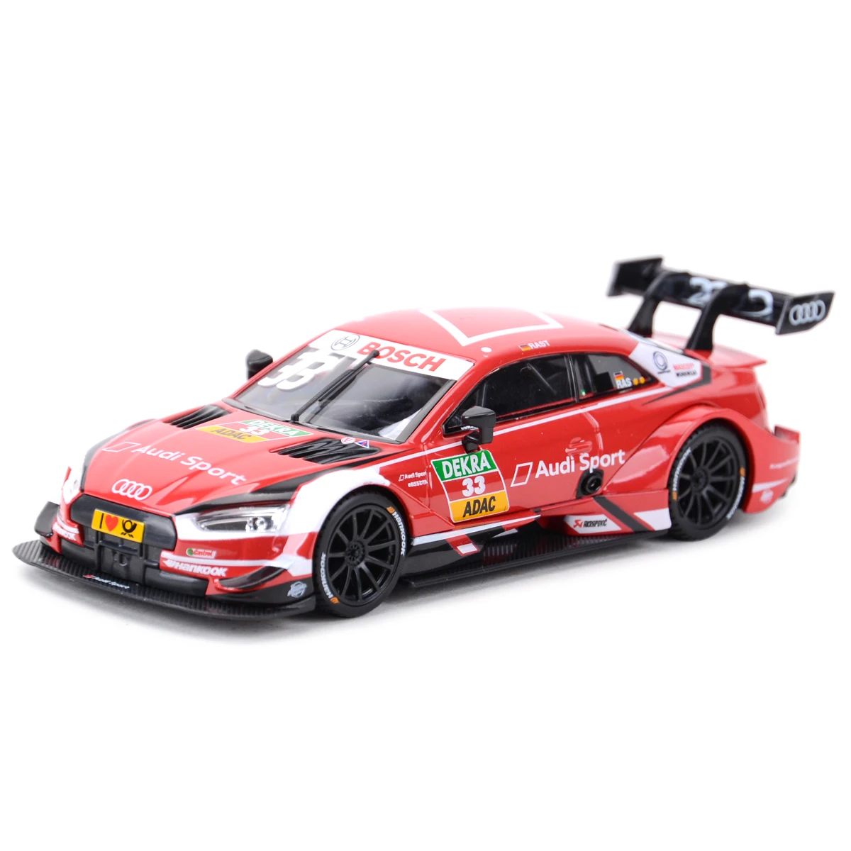 Bburago 1:32 2018 Audi Sport RS 5 DTM Static Die Cast Vehicles Collectible Model Car Toys
