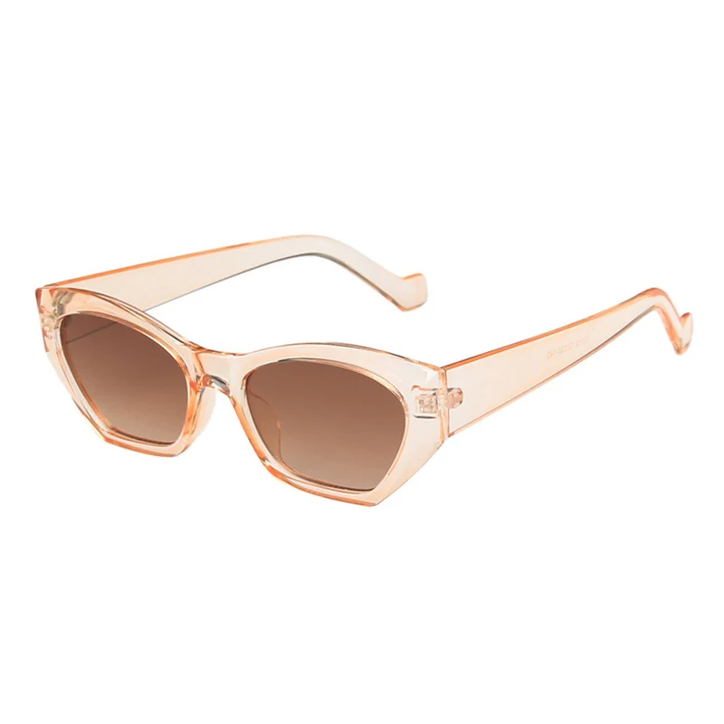 big square sunglasses SO&EI Fashion Cat Eye Irregular Sunglasses Women Vintage Clear Candy Color Eyewear Men Trending Polygon Sun Glasses Shades UV400 square sunglasses Sunglasses