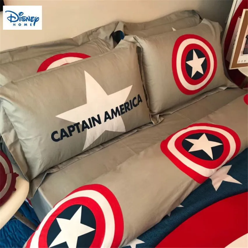 Disney marvel Мстители постельные принадлежности 3d одеяло набор одна королева king размер мальчик взрослый Мстители подарок пододеяльник наволочки
