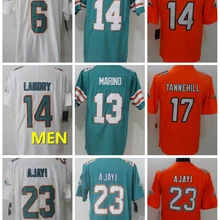 А+ Качественная мужская майка для взрослых Jay Ajayi 23 Jarvis Landry 14 Dan Marino 13 Ryan tannehilt 17 Jay Cutler 6 Miami
