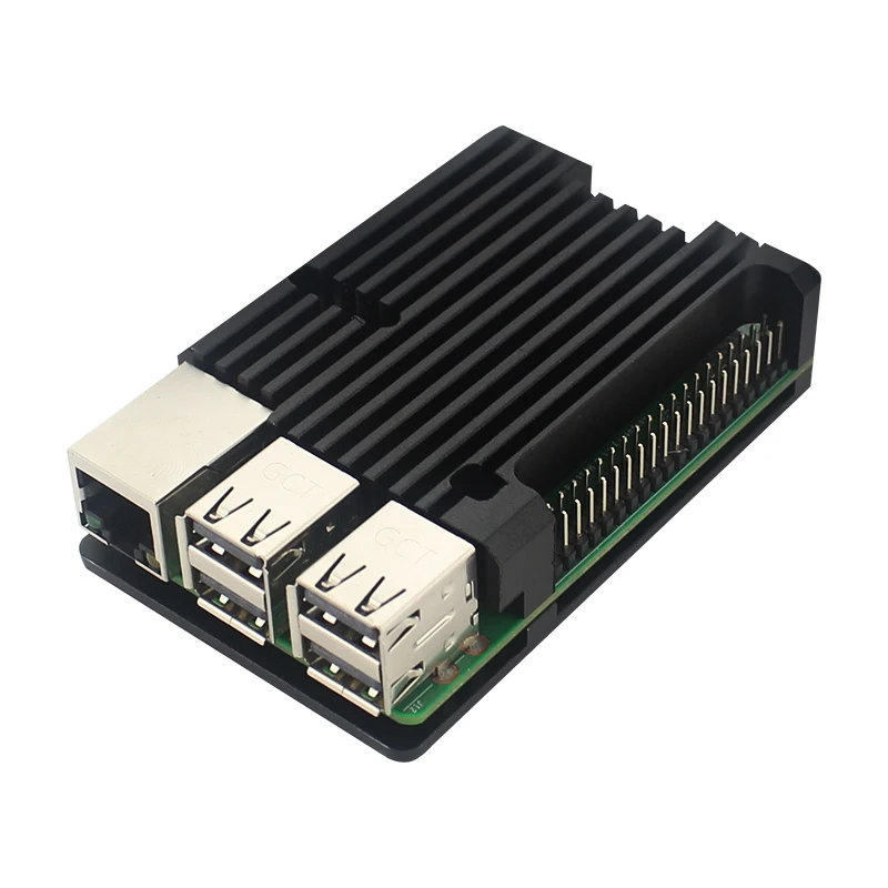 Алюминиевый Чехол Raspberry Pi 4, алюминиевый чехол Raspberry Pi 3, корпус из сплава с радиатором для Raspberry Pi 4 3, Модель B 3B 3B