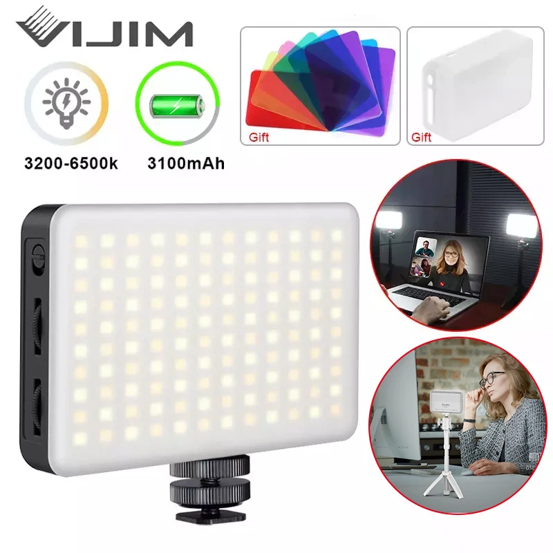 VIJIM Ультра Тонкий DSLR Светодиодный Видео Свет На Фотосъемке Освещение Vlog Fill Light