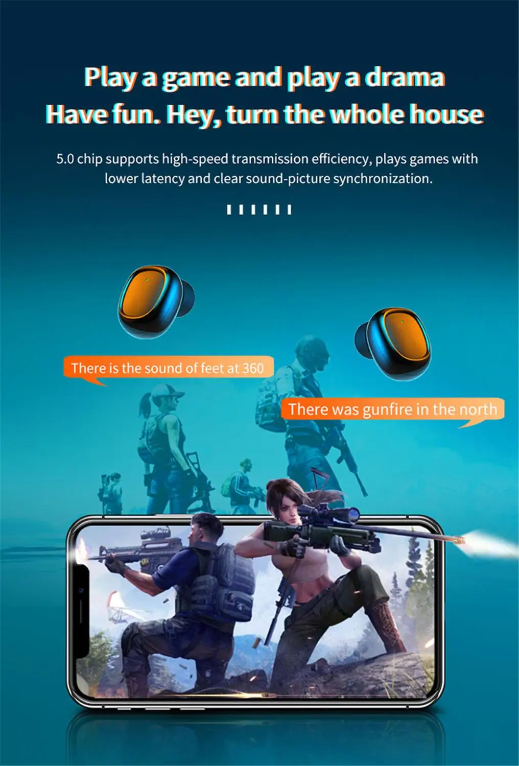 TWS Bluetooth 5 0 Earphones Wireless Mini Earbuds In Ear Headset with Charging Case Long Use Time For Samsung iPhone 11 Huawei
