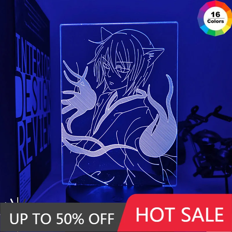 

Led Night Light Anime Kamisama Kiss Tomoe Lamp for Home Decoration Nightlight Acrylic 3d Lamp Anime Kamisama Love Tomoe Light
