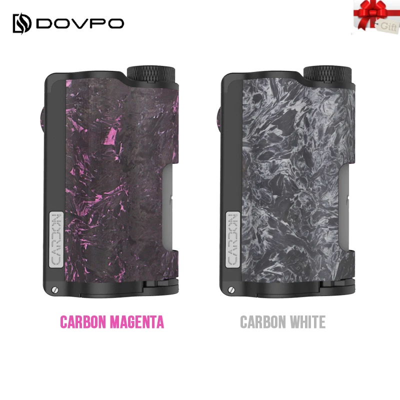DOVPO Topside Dual Carbon Squonk Box Mod с чипом YIHI с двойной батареей 18650 макс. 200 Вт DOVPO Topside vs Drag 2 чип DNA
