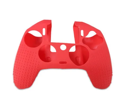 Red Мягкая силиконовая Шипованная Кожа для Dualshock 4 PS4 Slim Pro контроллер защитный Противоскользящий захват камуфляжный чехол для playstation 4 - Цвет: Red
