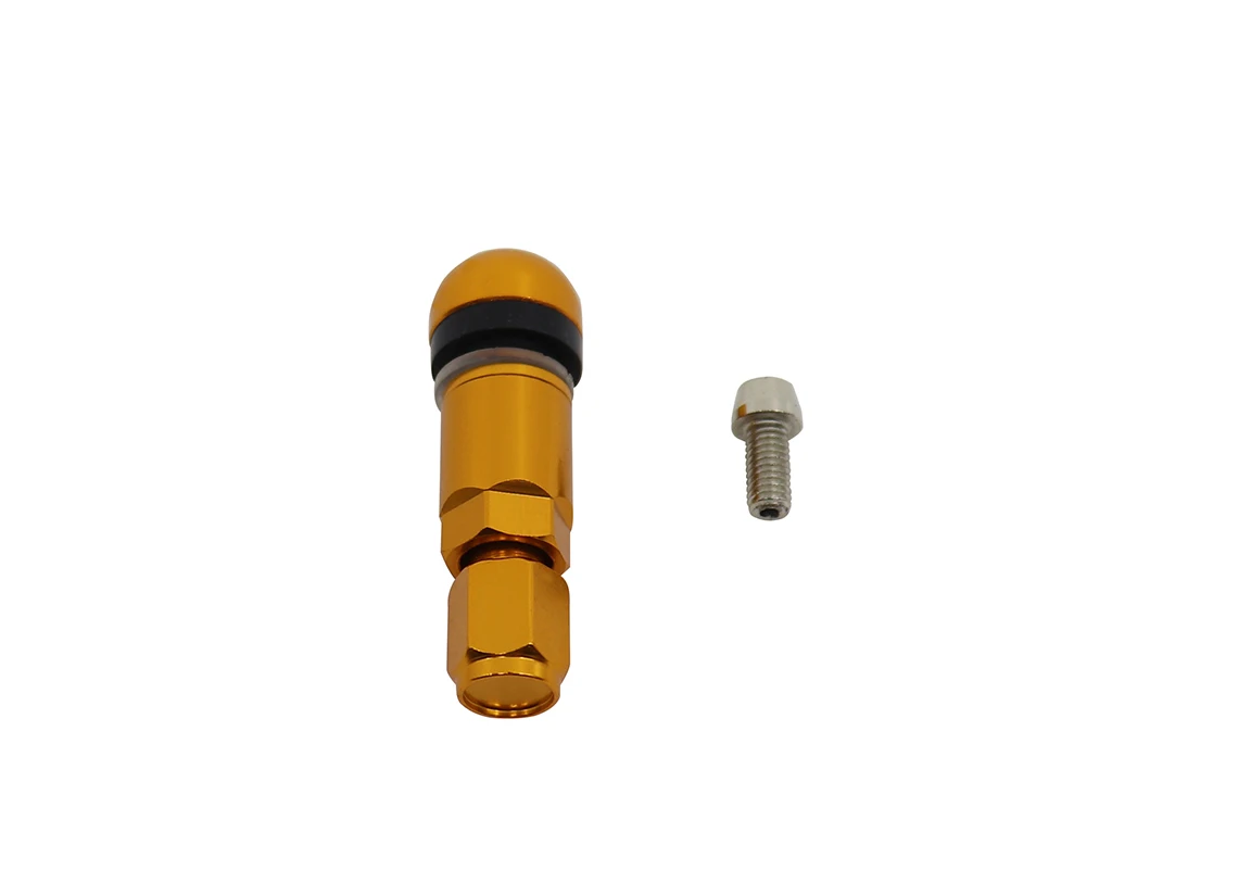 4 шт. Глянцевая Золотая TPMS взрывобезопасная система контроля давления в шинах бескамерный клапан комплект для ремонта стволов для всех транспортных средств