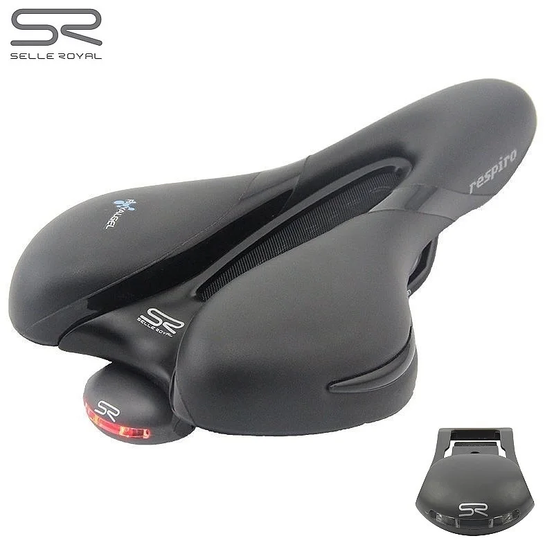 SELLE ROYAL MTB Saddle Light Bicycle Safety Rear Light SR Road Bike Warning Saddle Taillight Cycling LED Blinking Flashing Lamp