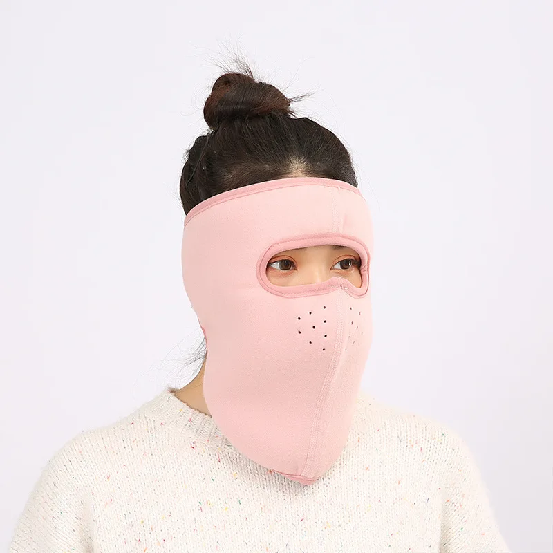 pink Три в одном наушники Твердые/Камуфляж ветрозащитные наружные Наушники унисекс Женские Мужские зимние наушники шеи Теплые маски для лица, рта - Цвет: pink