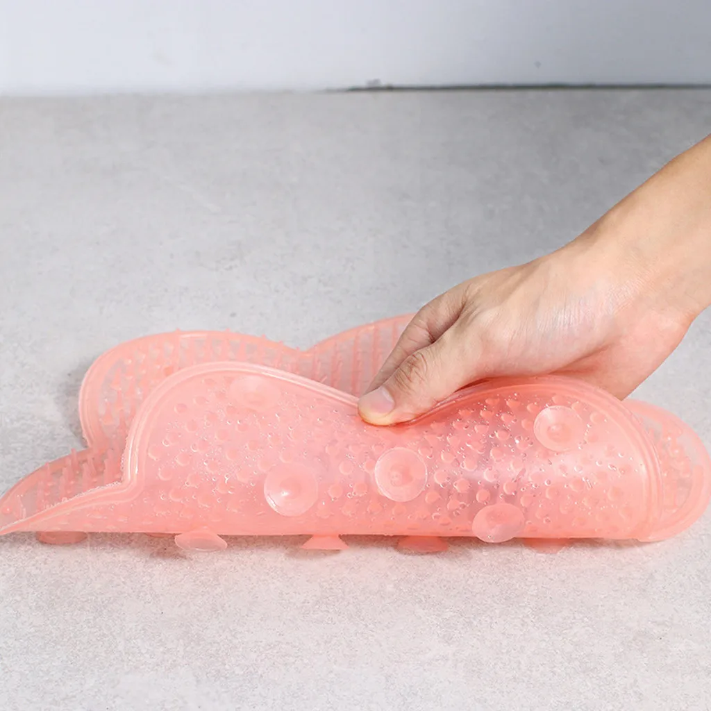 

Flower Shaped Non-slip Bathroom Mat Baby Safety Shower Bath Mat Plastic Colorful Point Bead Massage Pad Suction Bath Shower#p9