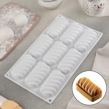 

Form for mousse desserts and pastries "Corday", 30 × 17.5 cm, 9 holes, white