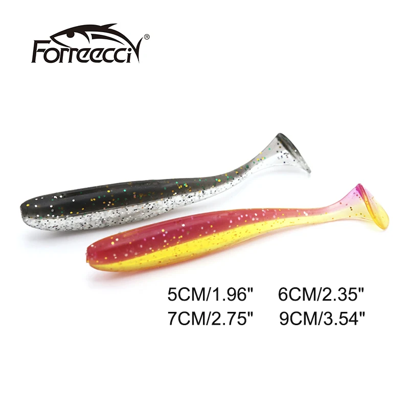 Easy Shiner Soft Fishing Lure Silicone Bait 10pcs Kit Pesca Peche Isca Artificial Lures For Fshing Leurre Souple Wobblers | Спорт и