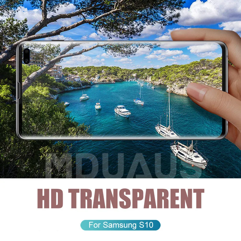 30D полное покрытие из закаленного стекла для samsung Galaxy S10 S9 S8 Plus S10e S7 Edge A6 A8 Защитная пленка для экрана