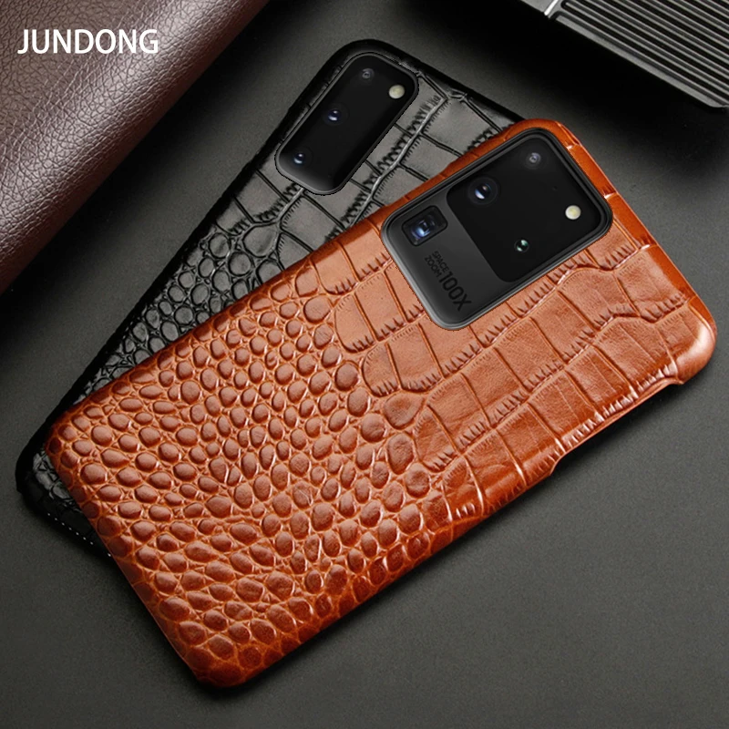 

Leather Phone Case For Samsung S20 Ultra S7 S8 S9 S10 Lite S10e Note 10 Plus 8 9 A10 A20 A30 A50 A70 A51 A71 Crocodile Texture