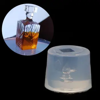 

DIY Small Perfume Bottle Pendant 3D Silicone Resin Molds Mini Wine Bottle UV Epoxy Resin Mold Jewelry Making Tools
