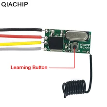 Универсальный Беспроводной дистанционного Управление SwitchQIACHIP 433 МГц 1CH RF приемника радиорелейной USB Micro модуль камеры светодиодный светильник Управление; DC 3,6 V-24 V "сделай сам"