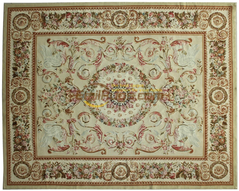 11023381d Французские ковры aubusson в Гостиная прямоугольник импортируется из чистой ручной Спальня прикроватная gc88aubyg2 - Цвет: 11023381d