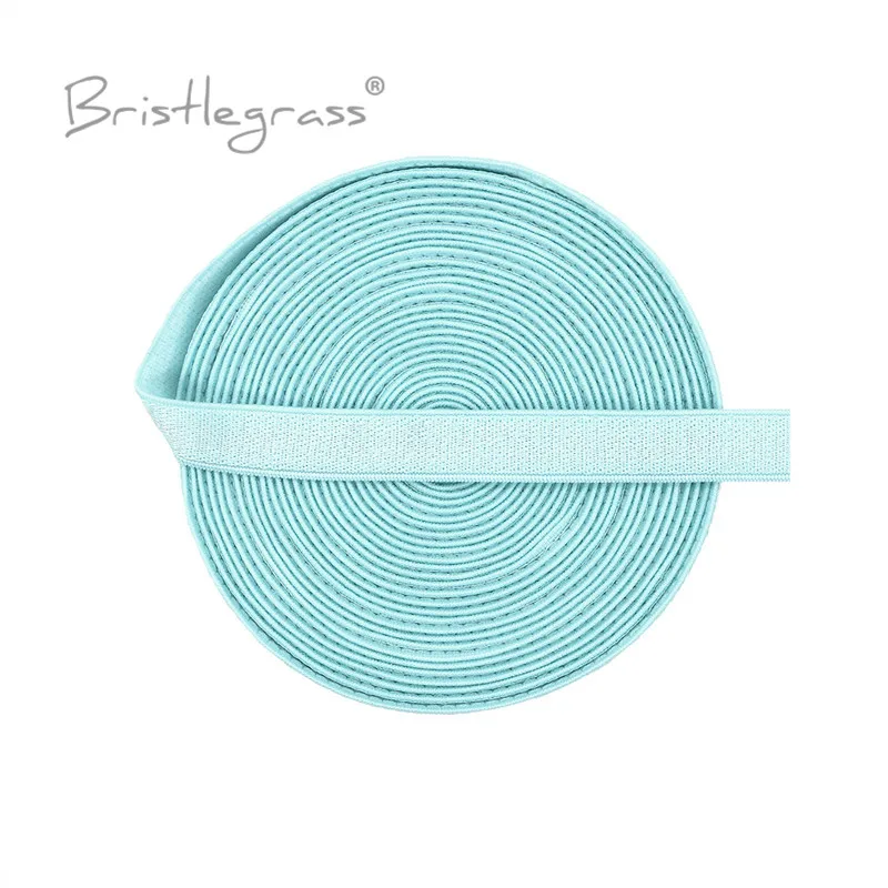 BRISTLEGRASS 2 5 10 50 100 Yard 3/8" 10 mm glänzender BH-Träger Gummiband Spandex Satinband Nylon Schulterband Dessous Nähbesatz – Detail 21