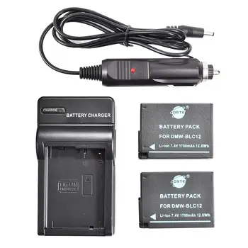 

DSTE 2x DMW-BLC12 Camera Battery With US Plug Charger for Panasonic DMC-GH2 DMC-G7 FZ1000 FZ2000 FZ2500 V-LUX4 DC-G90 DC-G95