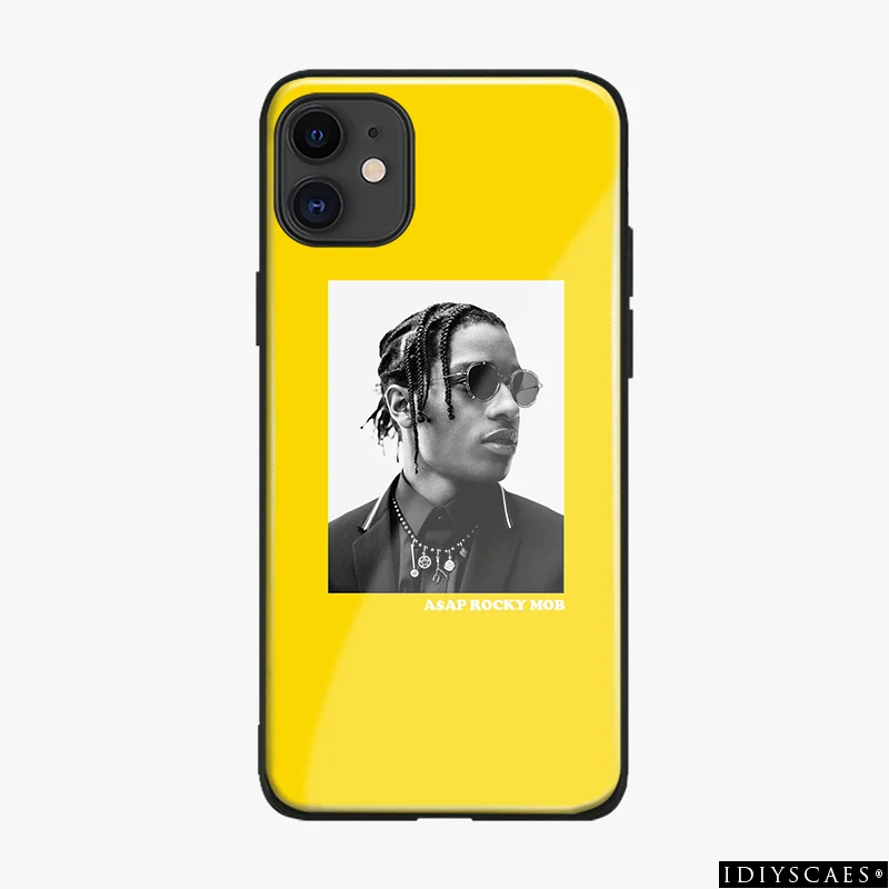 A$ AP Rocky rapper модный Мягкий Силиконовый ТПУ стеклянный чехол для телефона, чехол для Apple iPhone 6 6s 7 8 Plus X XR XS 11 PRO MAX