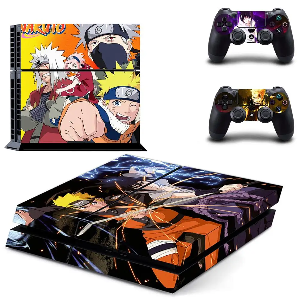 Аниме Наруто PS4 наклейка s Play station 4 кожа наклейки для playstation 4 PS4 консоли и контроллера Скины Виниловые