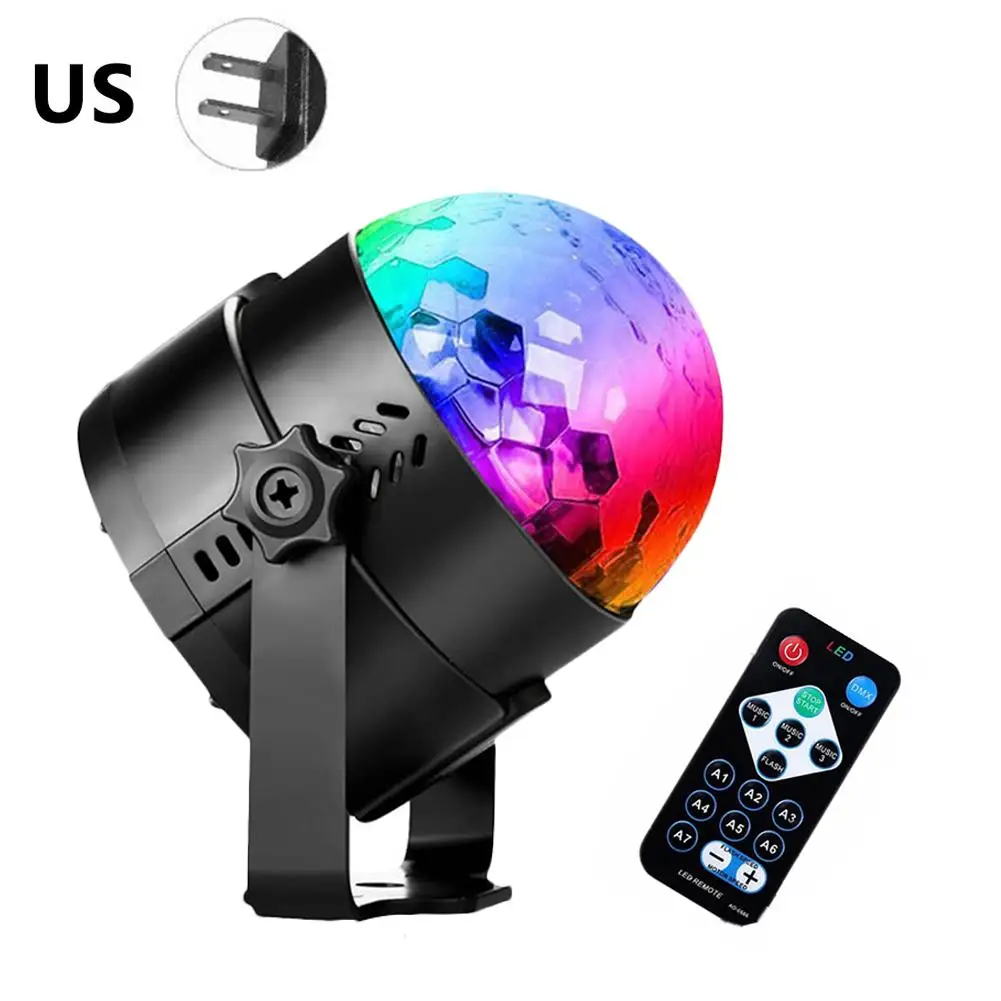 USB светодиодные лампы для световых сценических эффектов 100-240 В 4 Вт магический шар стробоскоп светильник 7 Цветов Диско светильник сценический светильник для бара клуба вечерние свадебные