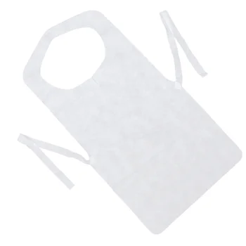 

20pcs Kitchen Cloth Protector Disposable Nonwovens Apron Thickened Sleeveless Apron for Home Cooker 73x40cm (White)