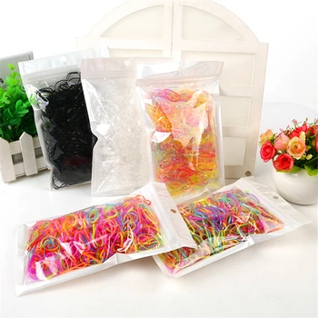 

1000PCS/Bag Girls Candy Colors Elastic Hair Bands Children Rubber Band Headband Scrunchie Fashion Hair Accessories