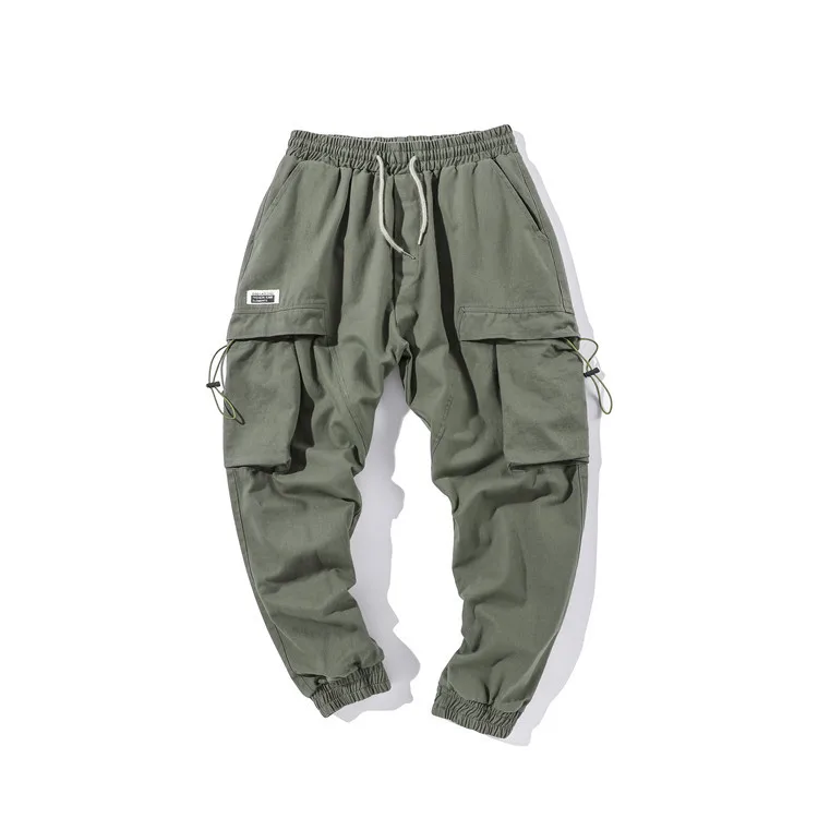 

Yi dao Vintage Autumn Clothing Japanese-style Street Popular Brand Cool Pocket Loose-Fit Beam Leg Casual Pants BOY'S Versatile B