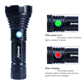 

5000LM Multifunctional Emergency Flashight USB Charging LED Waterproof Lamp Handy Torch Surefire Flashlight SST40 Light