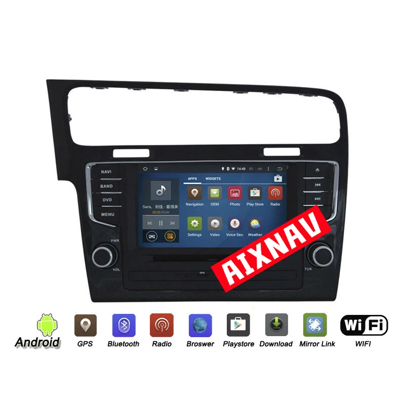 7 дюймов Android 2 Din Авто Радио Стерео gps навигация Bluetooth Автомобильный мультимедийный плеер аудио для ссангйонг Актион, ссангйонг кайрон Спорт