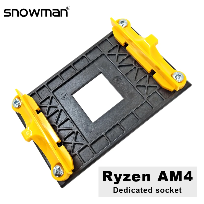 SNOWMAN Ryzen AM4 CPU Cooler Socket Heatsink Bracket Radiator Buckle Motherboard mounting bracket PC Fan Holder CPU Cooling Base|Fans & Cooling| - AliExpress