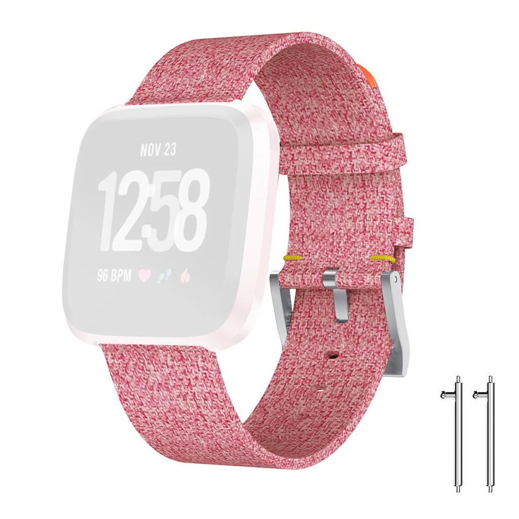 Для Fitbit Versa 2 роскошные тканые аксессуары для замены ткани ремешок на запястье часы ремни Смарт-часы долговечные аксессуары#907