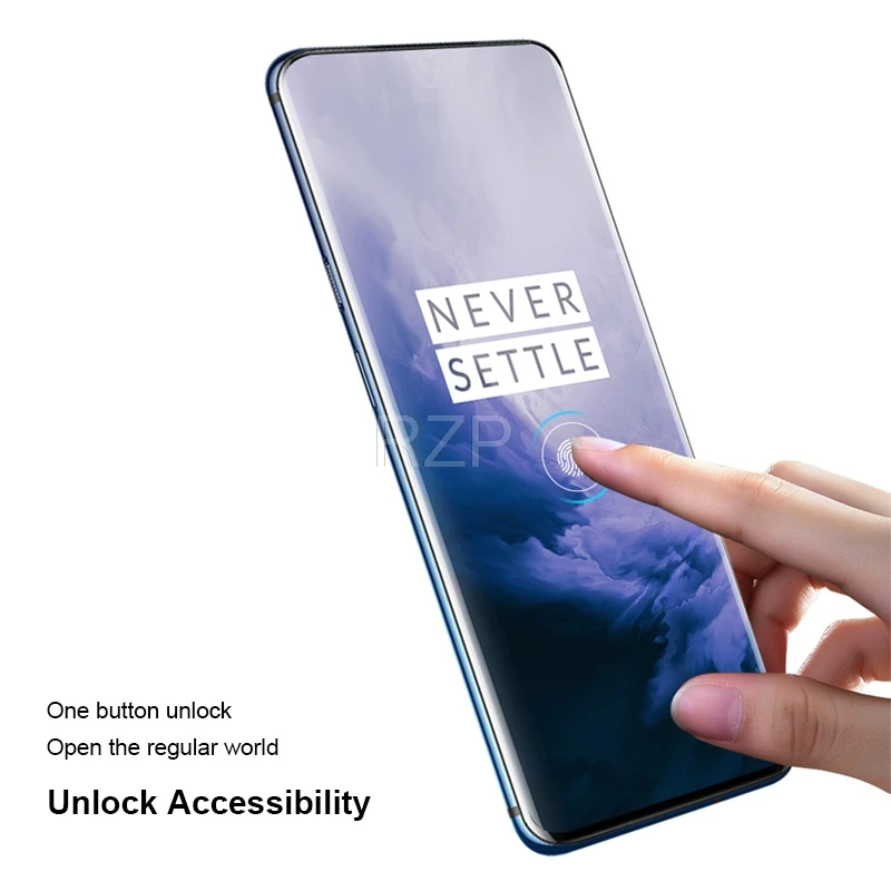 RZP 99D полное покрытие изогнутое закаленное стекло для OnePlus 7 Pro протектор экрана на для OnePlus 7 Pro Защитная стеклянная пленка 3D 9H