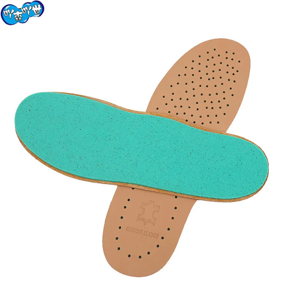 Hi-Poly Cowhide Pad Unisex Breathable Sweaty Insoles Thicken Sporting Running Inserts Soft Shock Absorption Insoles