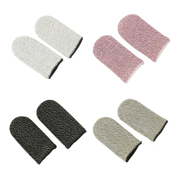 

1 Pair Breathable Game Controller Finger Cover Sweat Proof Non-Scratch Sensitive Touch Screen Gaming Finger Thumb Sleeve Gloves