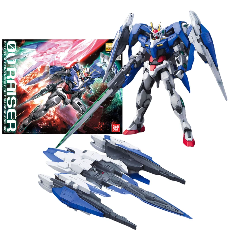Фигурка Bandai из аниме Гандам Подлинная модель Комплект сбор по рецепту MG 00 Gundam