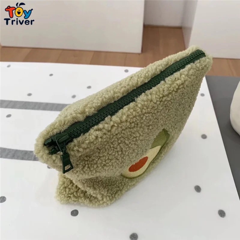 Один кусок Kawaii улыбка Подсолнух авокадо плюшевый игрушечный кошелек косметичка кошелек дети девочка подарок на день рождения