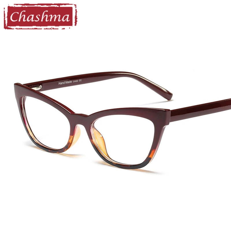 Wine Red Chashma oculos grau feminino, прозрачные очки по рецепту, женские очки monturas de lentes mujer, оправы для очков - Цвет оправы: Wine Red